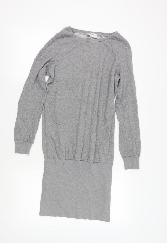 Next Grey Knit Long Sleeve Women's Sweater Dress - Size 10