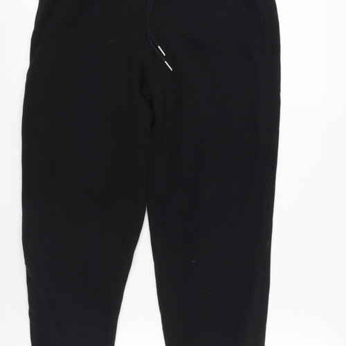 H&M Women's Black Jogger Trousers, Size M, Cotton Blend