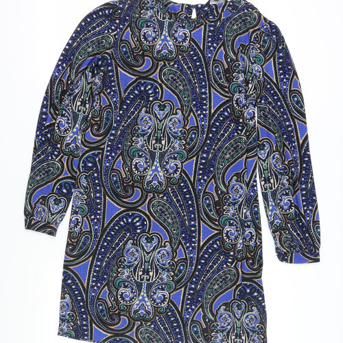 Next Women's Multicoloured Paisley Shift Dress, Size 12