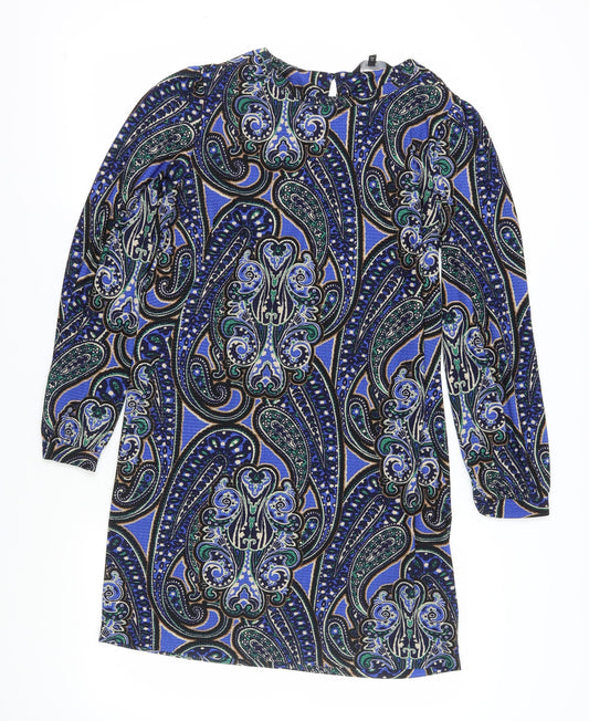 Next Women's Multicoloured Paisley Shift Dress, Size 12