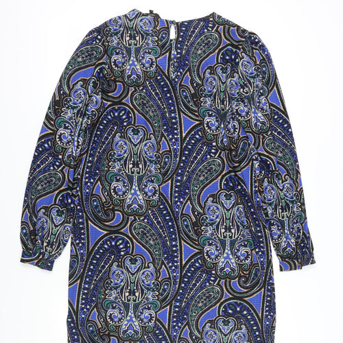 Next Women's Multicoloured Paisley Shift Dress, Size 12