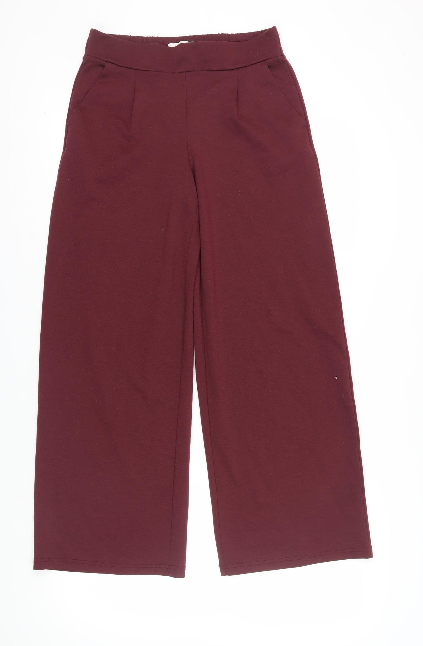 ICHI Women's Red Wide-Leg Trousers Size S