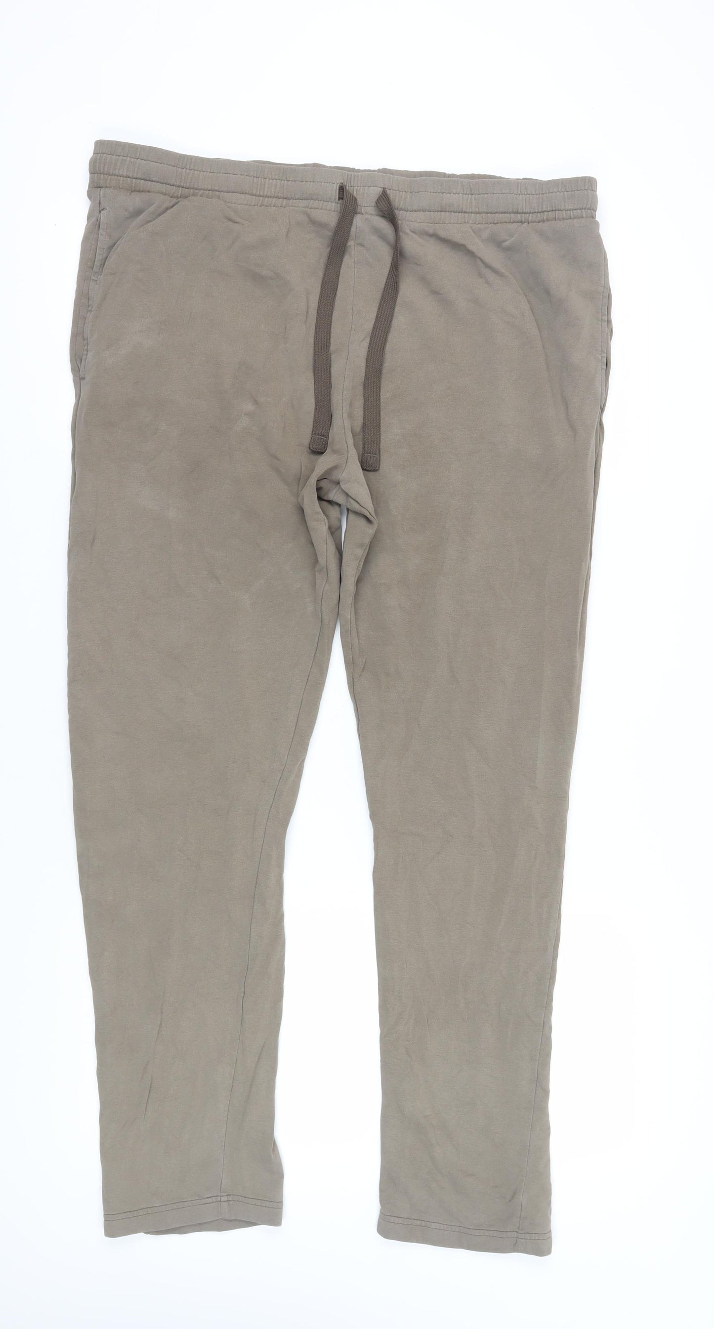 Marks and Spencer Men's Brown Jogger 2XL Elastic Waist