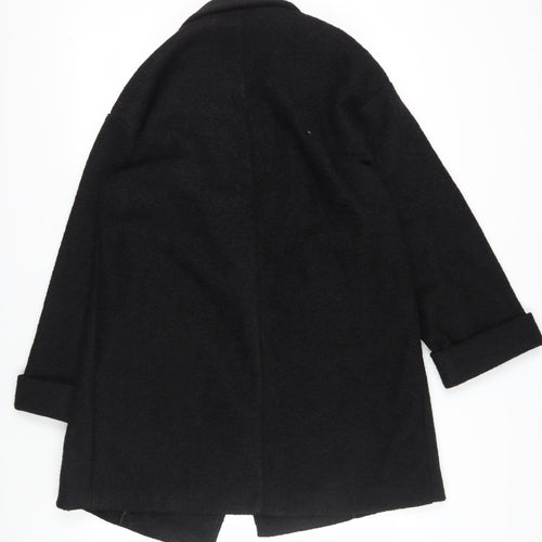 Next Women's Black Plus Size Classic Overcoat