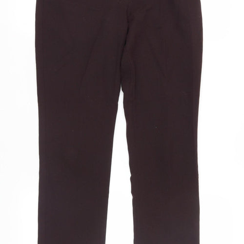 Marks and Spencer Women's Black Straight Trousers - Size 10