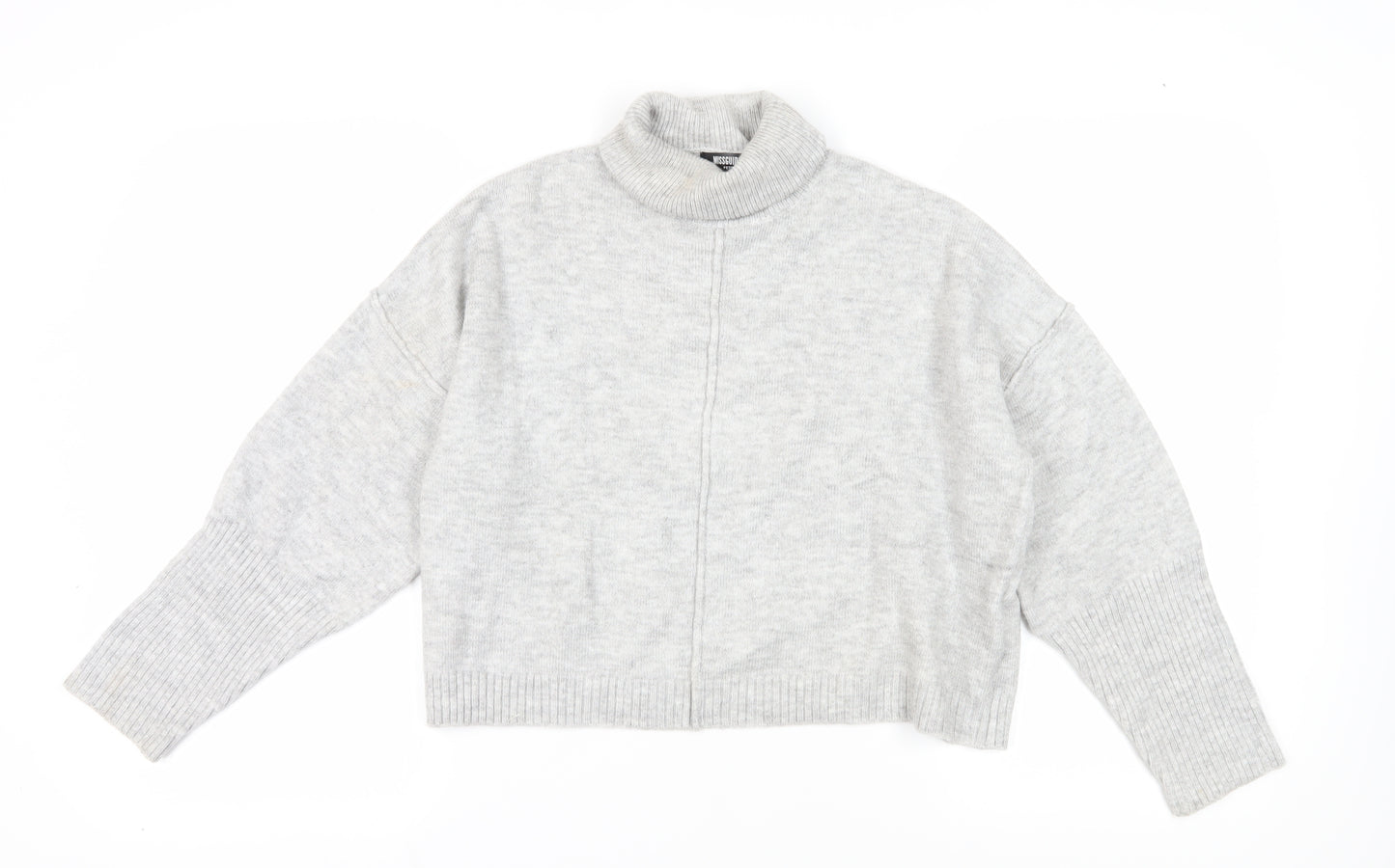 Missguided Womens Grey Roll Neck Petite Jumper