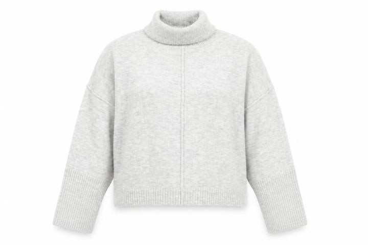 Missguided Womens Grey Roll Neck Petite Jumper