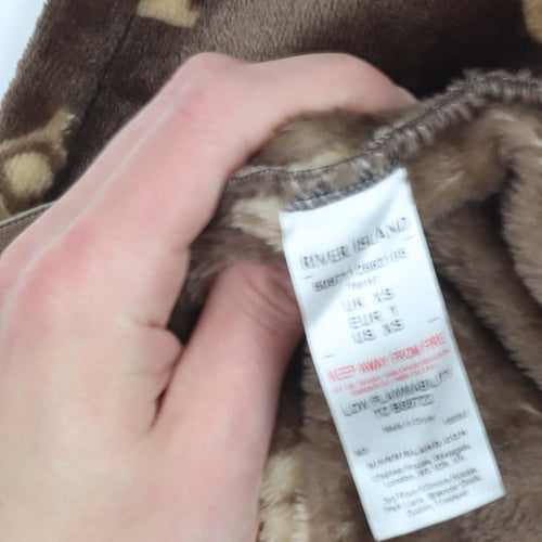 River Island Women's Brown Jogger Trousers XS