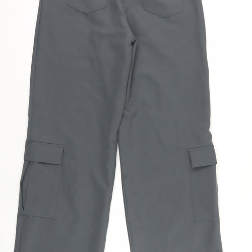 PrettyLittleThing Women Grey Cargo Trousers Size 10