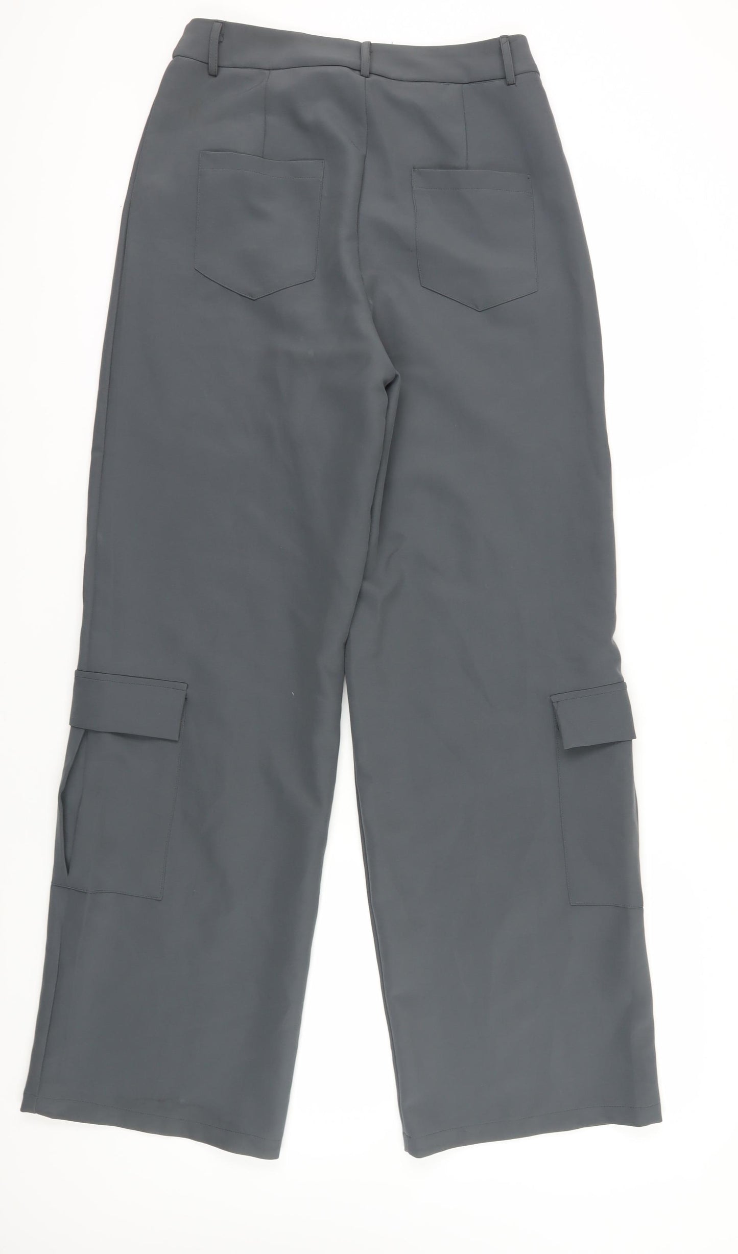 PrettyLittleThing Women Grey Cargo Trousers Size 10