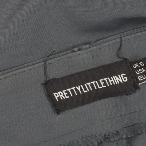 PrettyLittleThing Women Grey Cargo Trousers Size 10