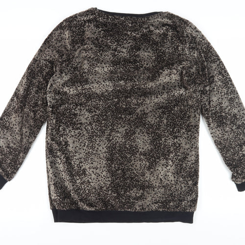 Next Women Black Long Sleeve Pullover Size 12