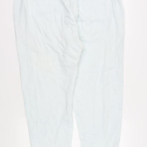 Marks and Spencer Women's Ivory Cotton Paperbag Trousers Size 20