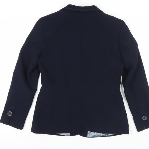 Busy Women's Blue Classic Blazer, Size 12