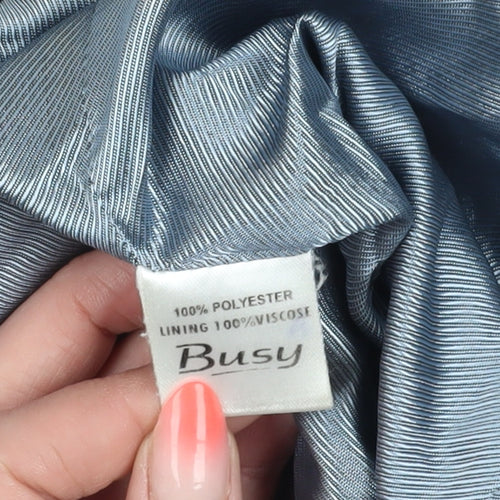 Busy Women's Blue Classic Blazer, Size 12