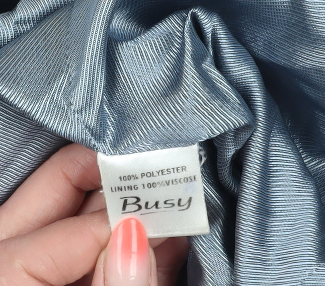 Busy Women's Blue Classic Blazer, Size 12