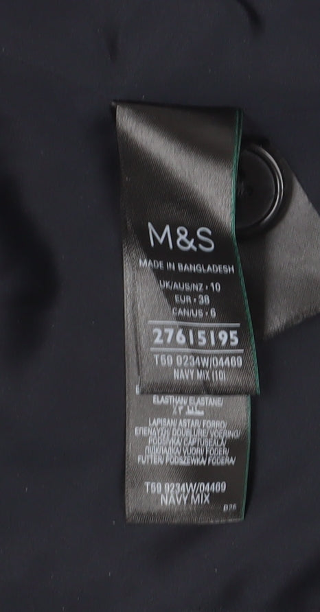 Marks and Spencer Women's Blue Pinstripe Suit Waistcoat