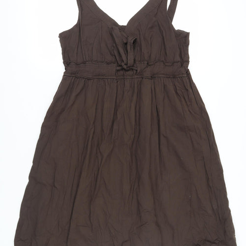 Marks and Spencer Women's Brown Slip Dress Size 16