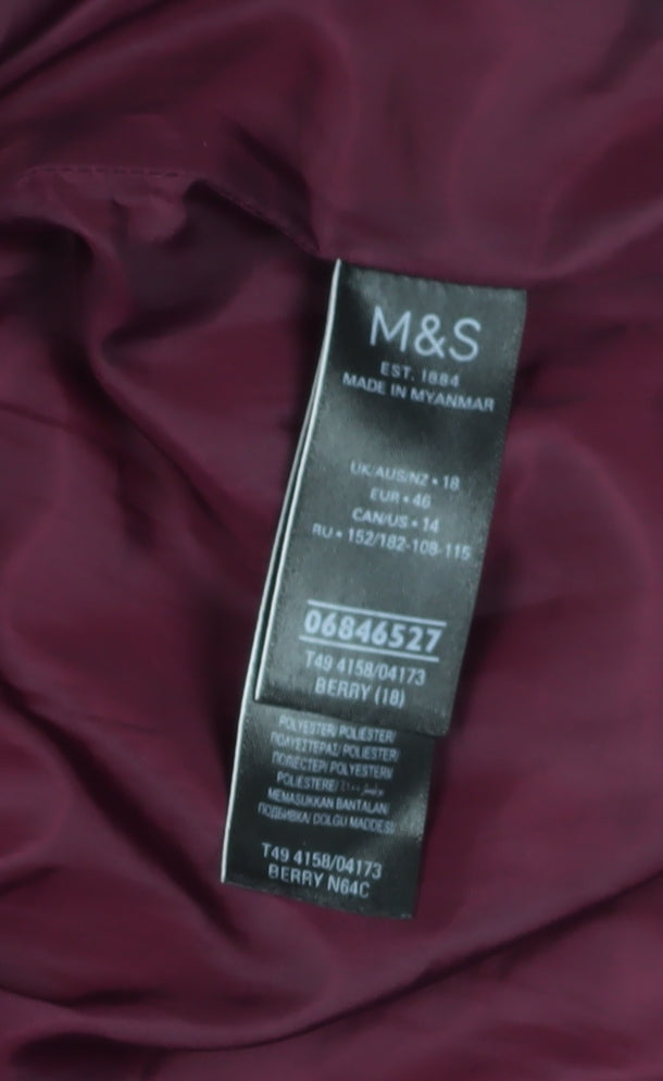 Marks and Spencer Women’s Red Puffer Jacket Size 18