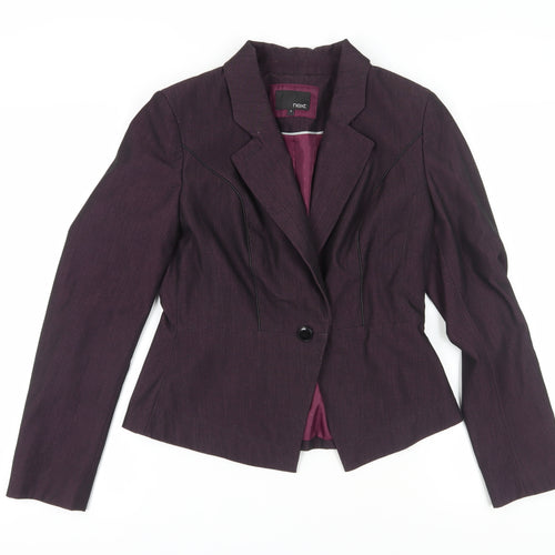 Next Women's Purple Blazer Size 10 Business Classic