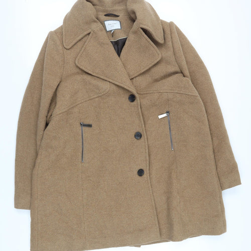 Next Women's Brown Mid-Length Overcoat, Size 20, Classic