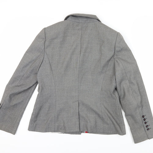 Marks and Spencer Women's Grey Suit Jacket Size 14