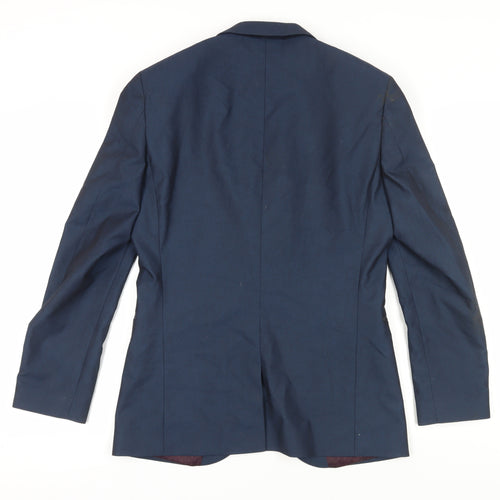 Next Men's Blue Blazer, Size 36R, Formal Single-Breasted