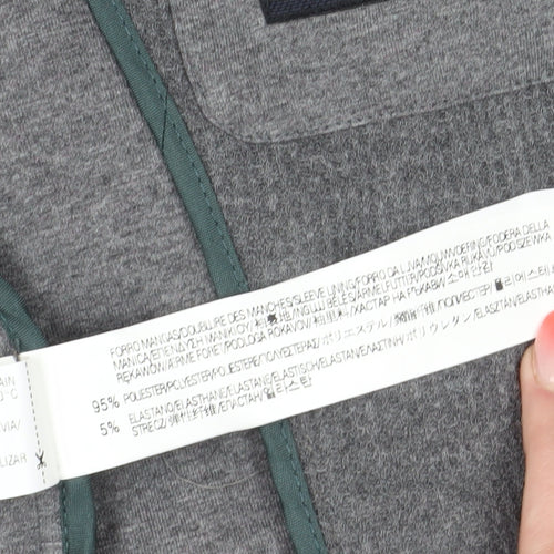 Zara Men Grey Slim Blazer Notch Lapel 38R Autumn