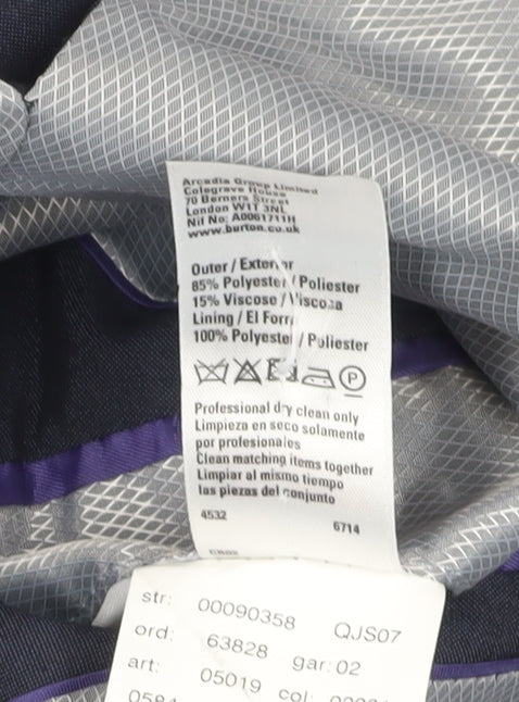 Burton Men's Blue Slim Fit Blazer, Size 40R