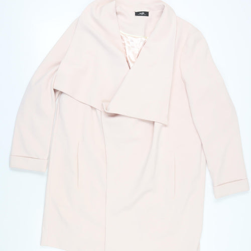Wallis Women's Ivory Coat Long Relaxed Fit