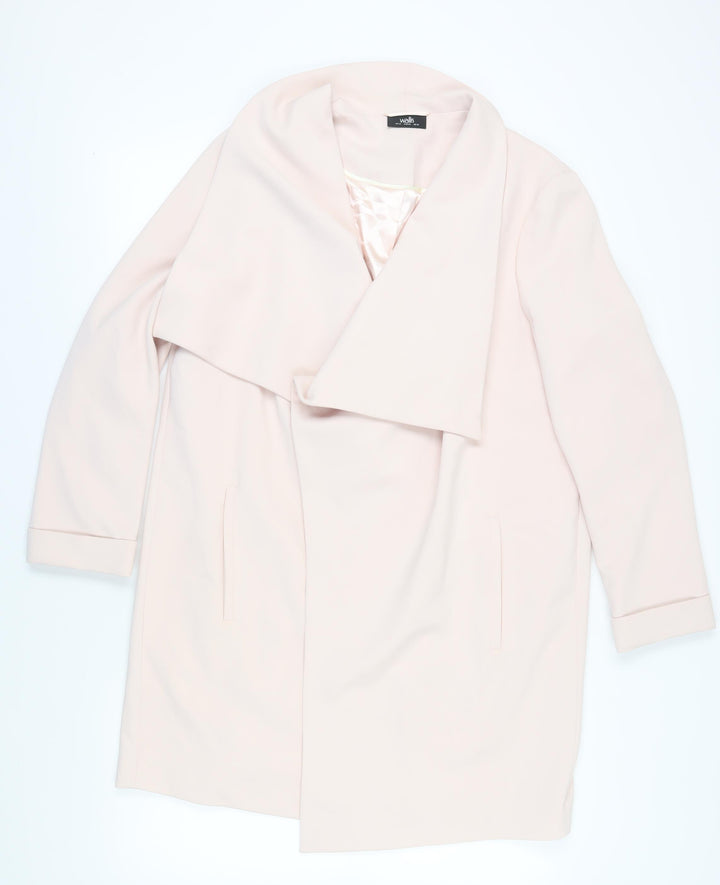 Wallis Women's Ivory Coat Long Relaxed Fit