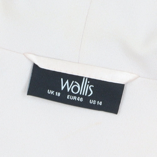 Wallis Women's Ivory Coat Long Relaxed Fit