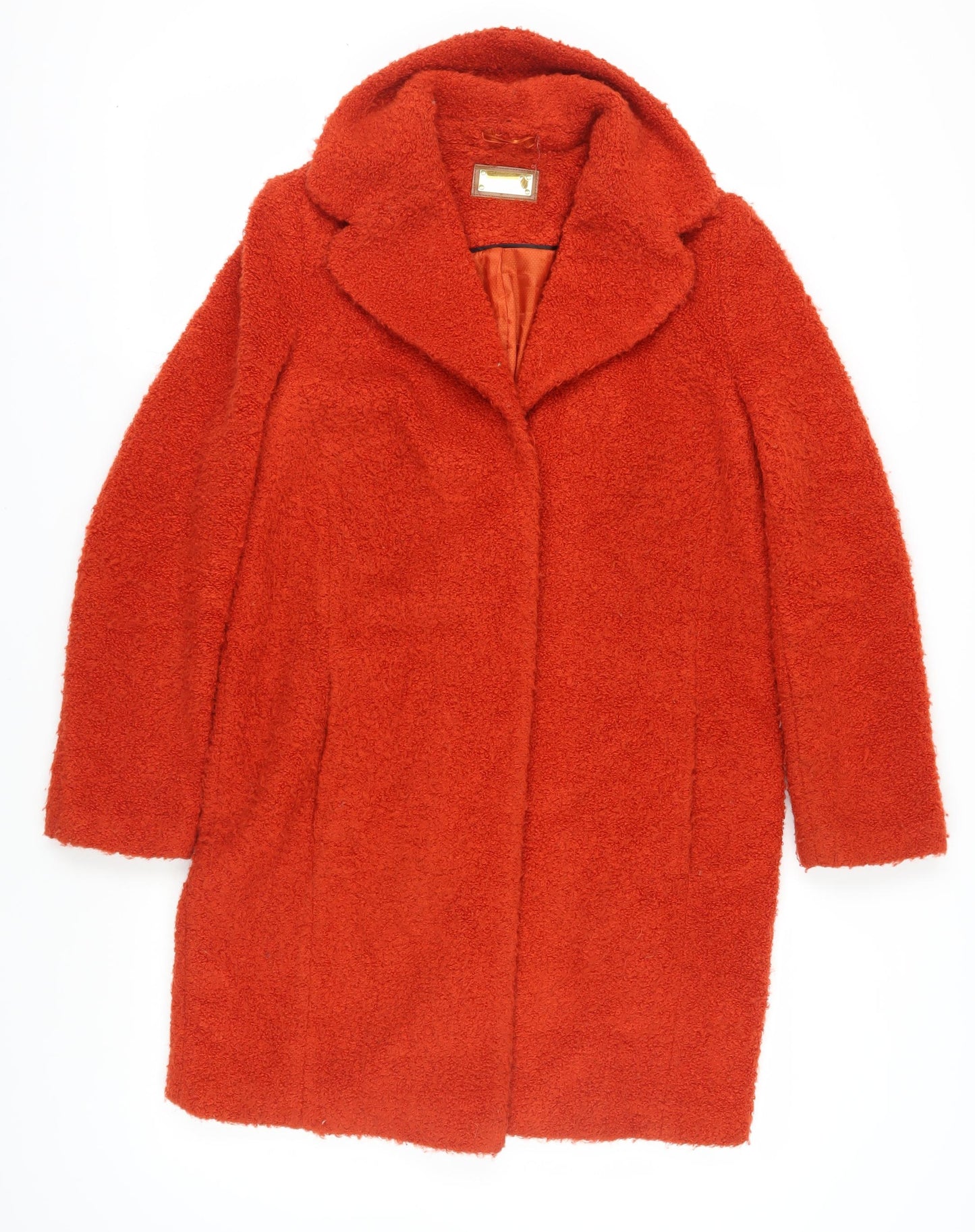 Marks and Spencer Women's Red Long Overcoat Size 10