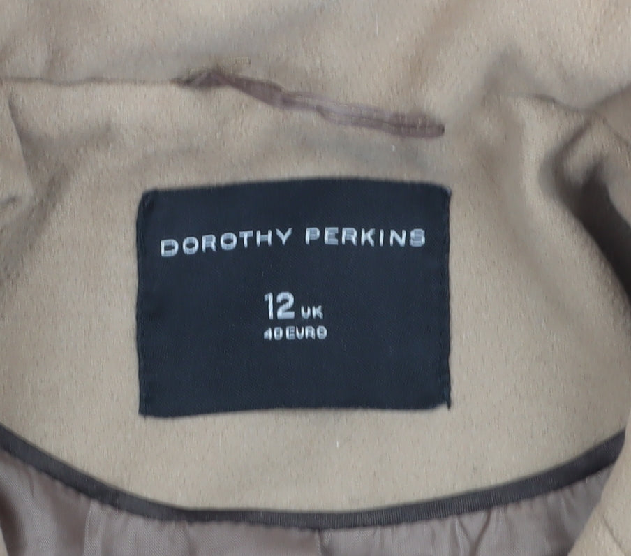 Dorothy Perkins Women's Beige Trench Coat Size 12