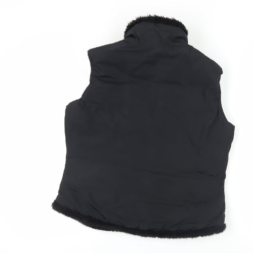 Per Una Women's Black Nylon Sleeveless Waistcoat M