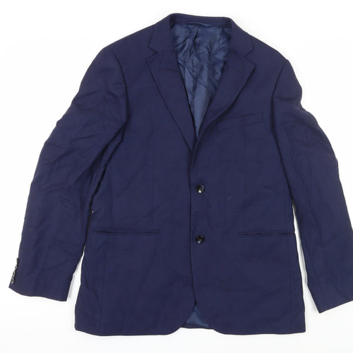 DKNY Men's Blue Slim Fit Blazer - 40R
