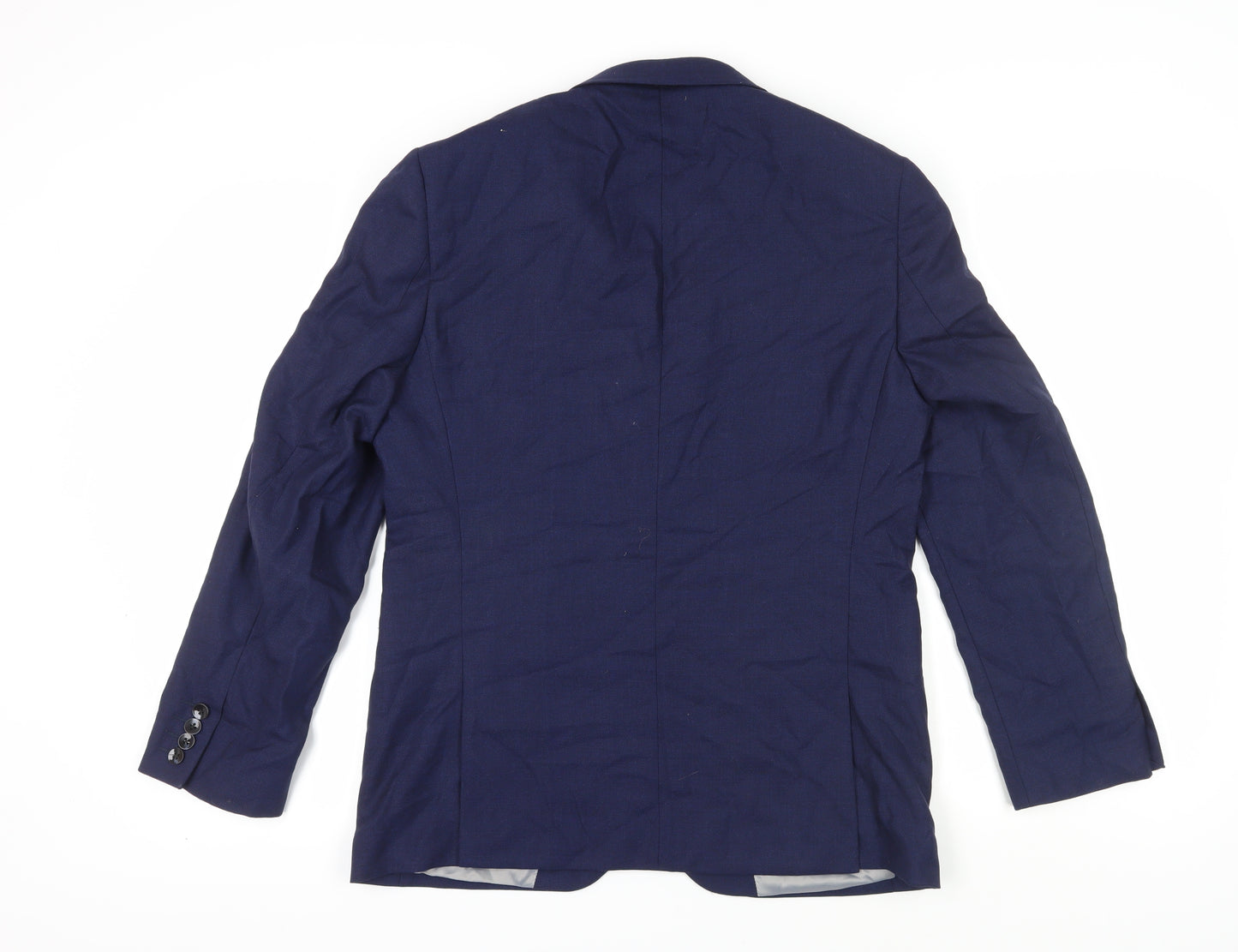 DKNY Men's Blue Slim Fit Blazer - 40R