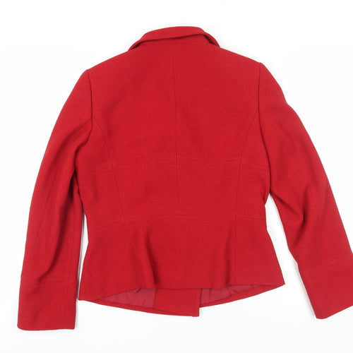 Marks and Spencer Women's Red Blazer, Size 12, Double-Breasted