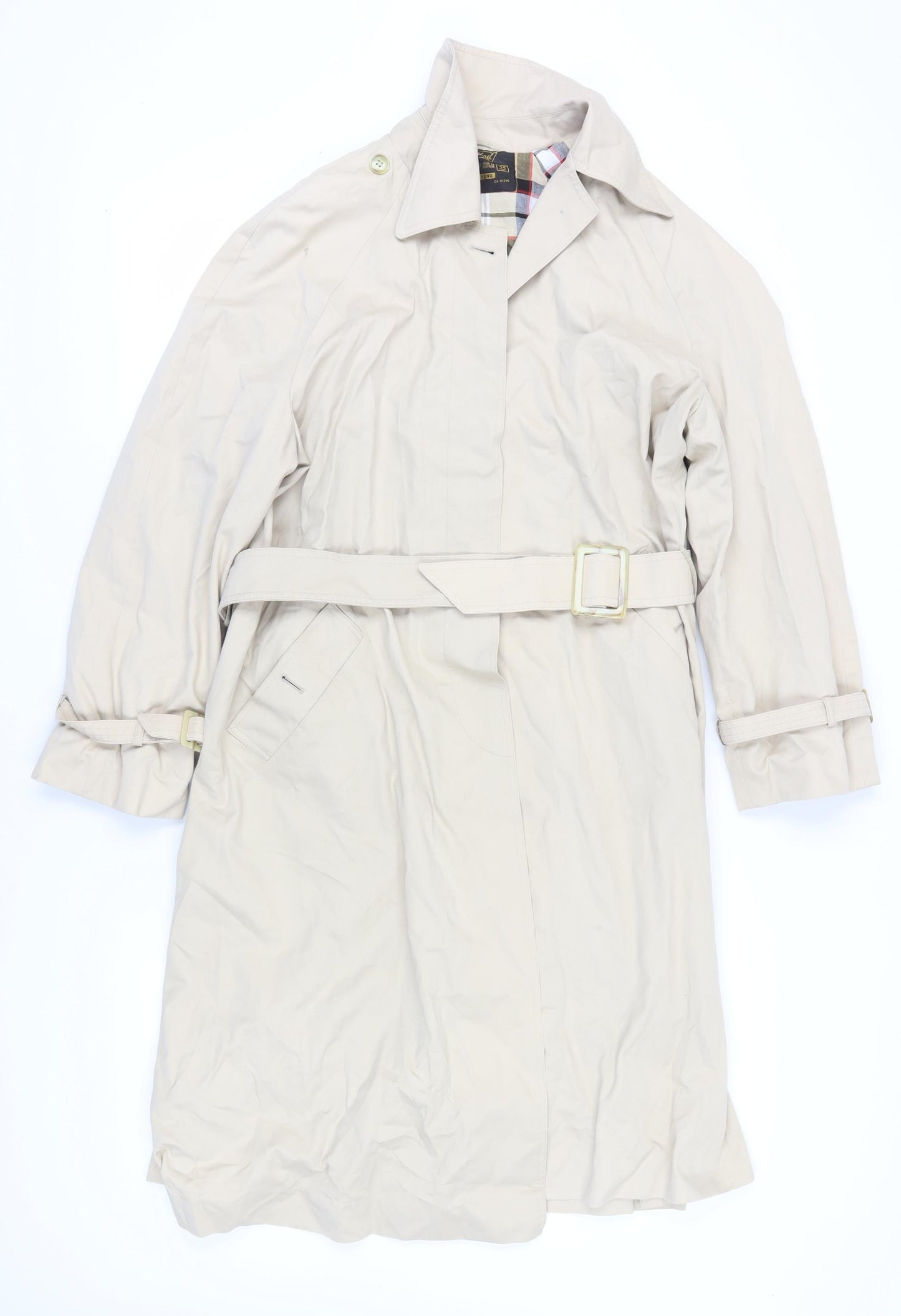 St Michael Women's Beige Trench Coat Size 16