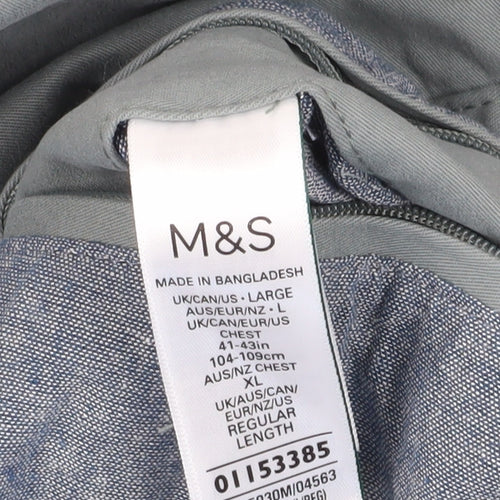 Marks & Spencer Men's Green Windbreaker Jacket L