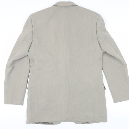 BHS Men's Beige Blazer, Size M, 40L Chest, Long