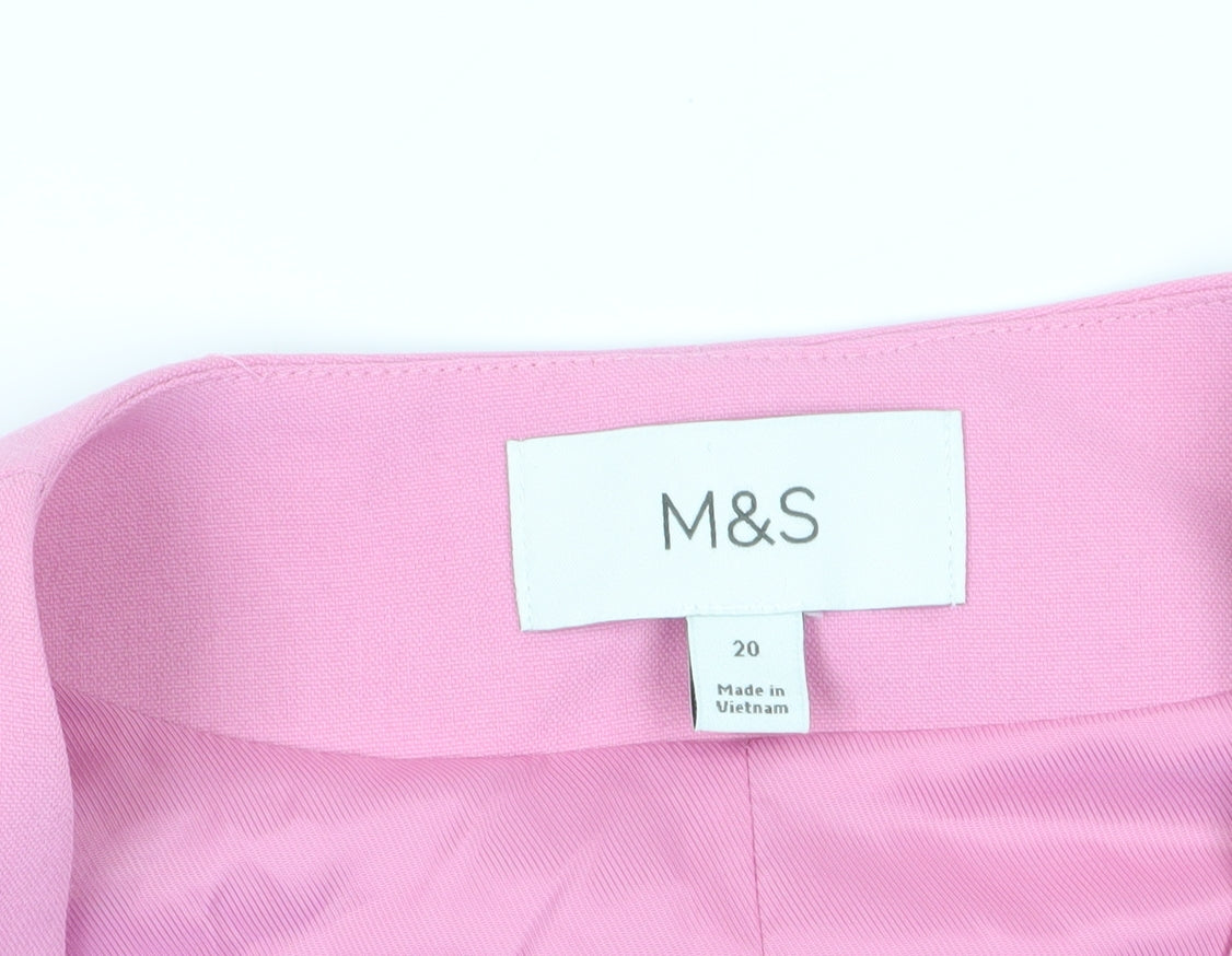 Marks and Spencer Women's Pink Suit Waistcoat Size 20