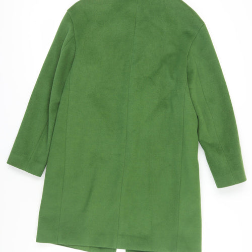 Marks and Spencer Women's Green Overcoat, Size 10