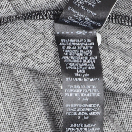 Marks and Spencer Women's Black Geometric Suit Jacket Size 16