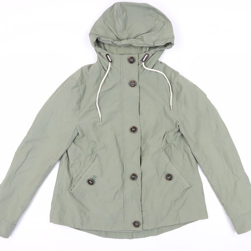 Marks and Spencer Women's Green Parka Jacket Size 8