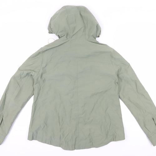 Marks and Spencer Women's Green Parka Jacket Size 8