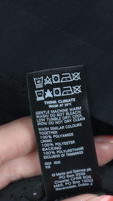 Marks and Spencer Womens Black XL Rain Coat