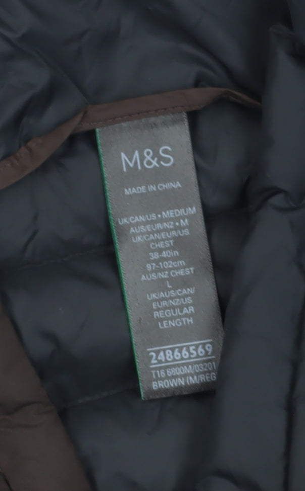 Marks and Spencer Women's Brown Insulated Gilet M