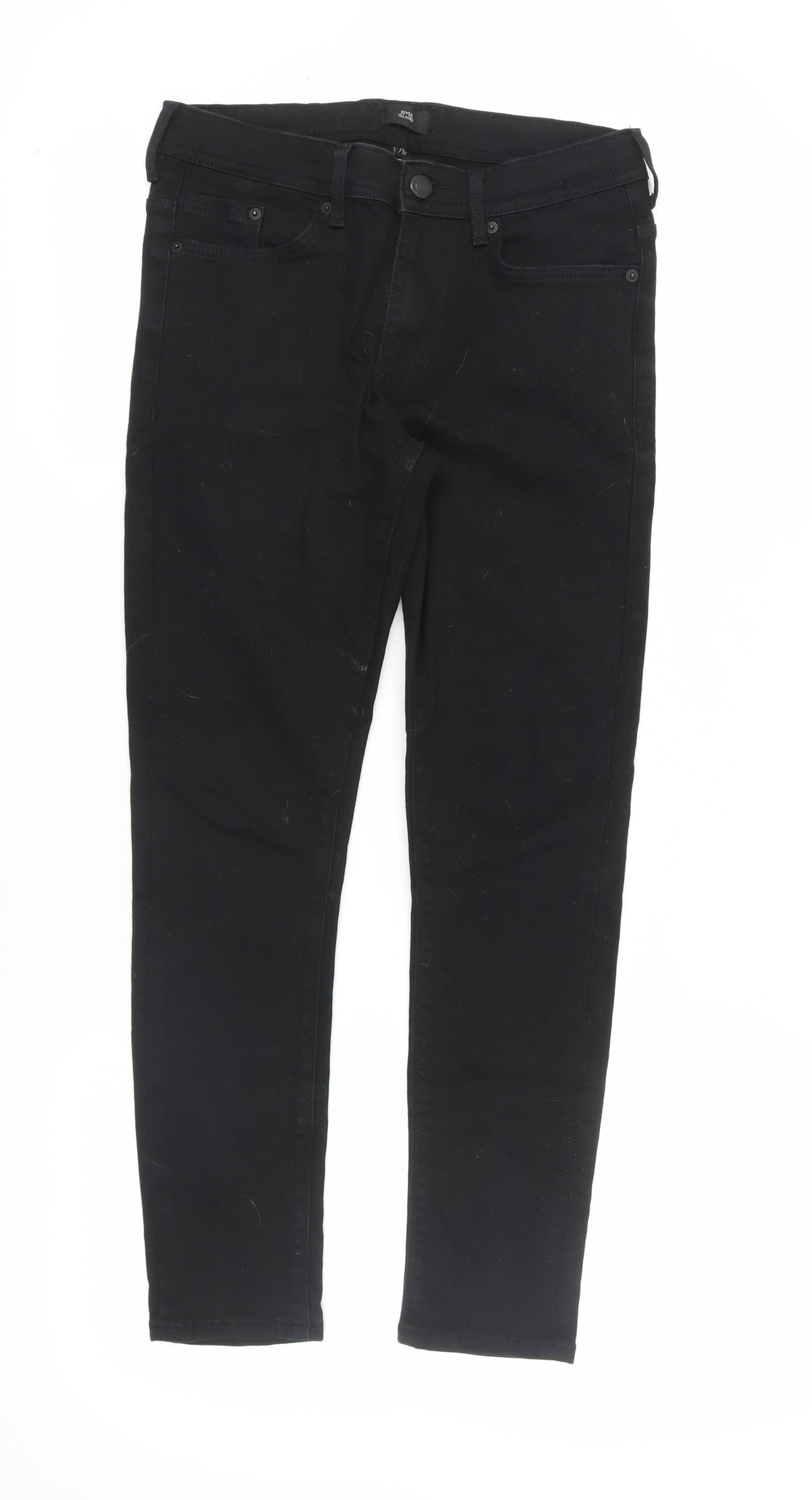 River Island Men's Black Skinny Jeans Size 28S