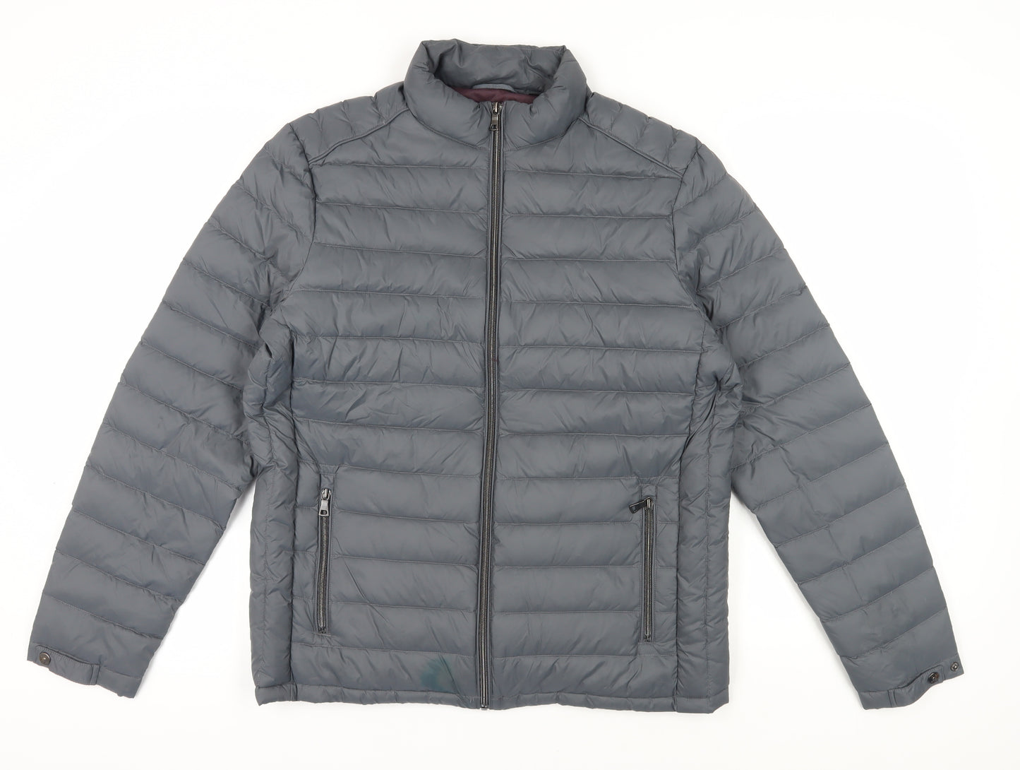 Marks and Spencer Men's Grey Puffer Jacket L Insulated